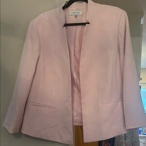 Kasper Light Pink Open-Front Blazer